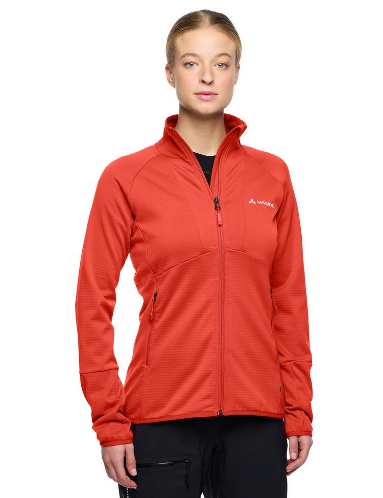 VAUDE VAUDE Women's Monviso Fleece FZ Jacket II Outdoorjacke Damen - glowing red - 2 | SportScheck
