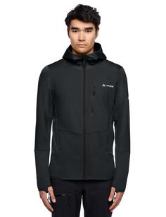 Rückansicht von VAUDE Men's Monviso Hooded Grid Fleece Jacket Outdoorjacke Herren phantom black