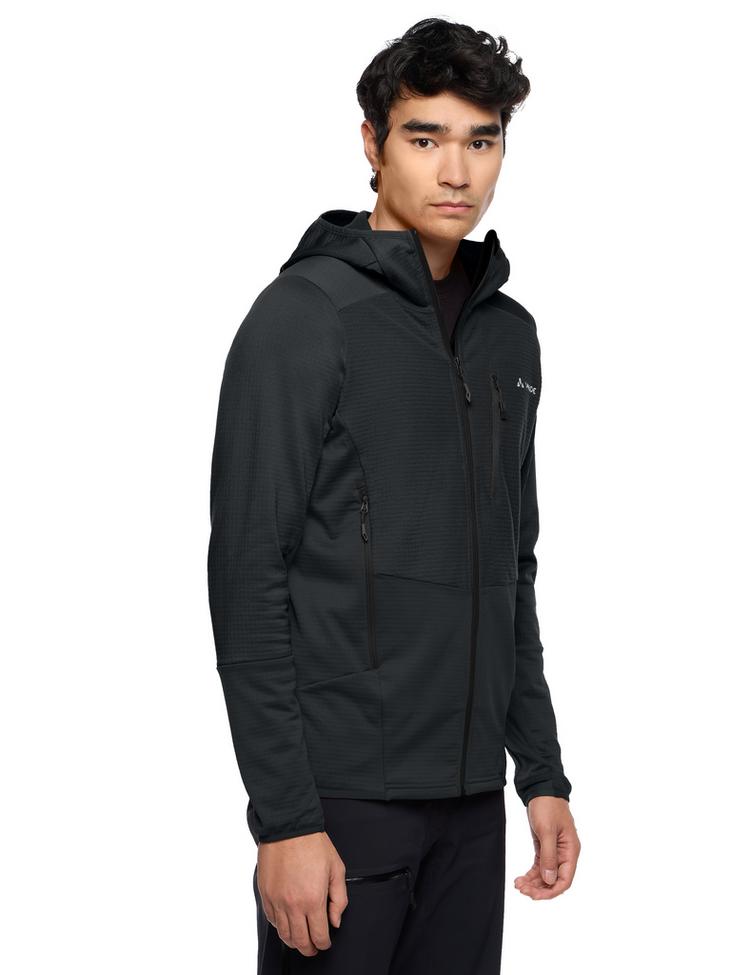 VAUDE VAUDE Men's Monviso Hooded Grid Fleece Jacket Outdoorjacke Herren - phantom black - 2 | SportScheck