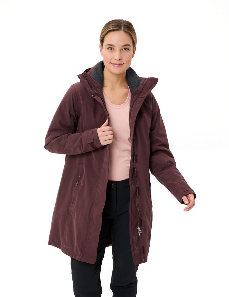 VAUDE VAUDE Women's Skomer Wool Parka II Outdoorjacke Damen - dark oak - 2 | SportScheck