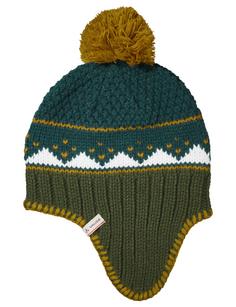 Rückansicht von VAUDE Kids Knitted Cap IV Bommelmütze Kinder deep pond