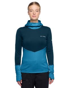 Rückansicht von VAUDE Women's Monviso Hoody Sweatshirt Damen shore blue