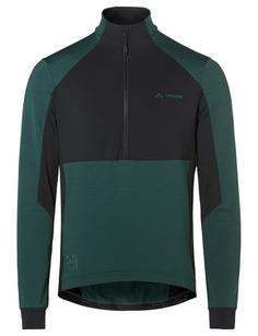 VAUDE Men's Kuro Halfzip LS Tricot Fahrradtrikot Herren deep pond