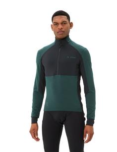Rückansicht von VAUDE Men's Kuro Halfzip LS Tricot Fahrradtrikot Herren deep pond