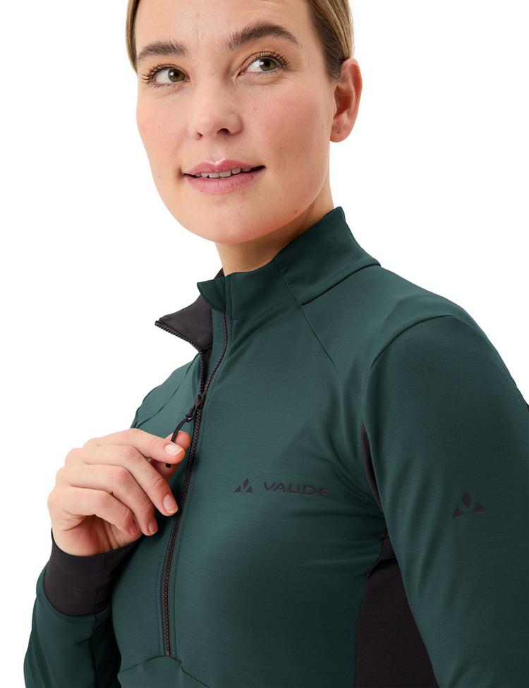 VAUDE VAUDE Women's Kuro Halfzip LS Tricot Trikot Damen - deep pond - 0 | SportScheck