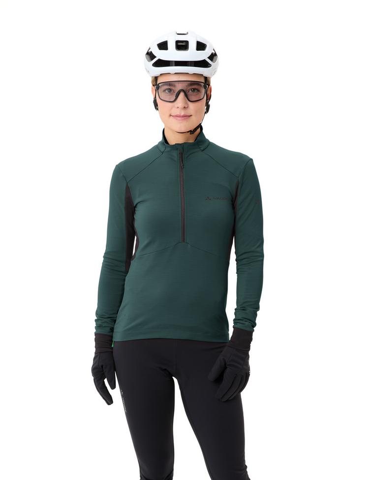 VAUDE VAUDE Women's Kuro Halfzip LS Tricot Trikot Damen - deep pond - 2 | SportScheck