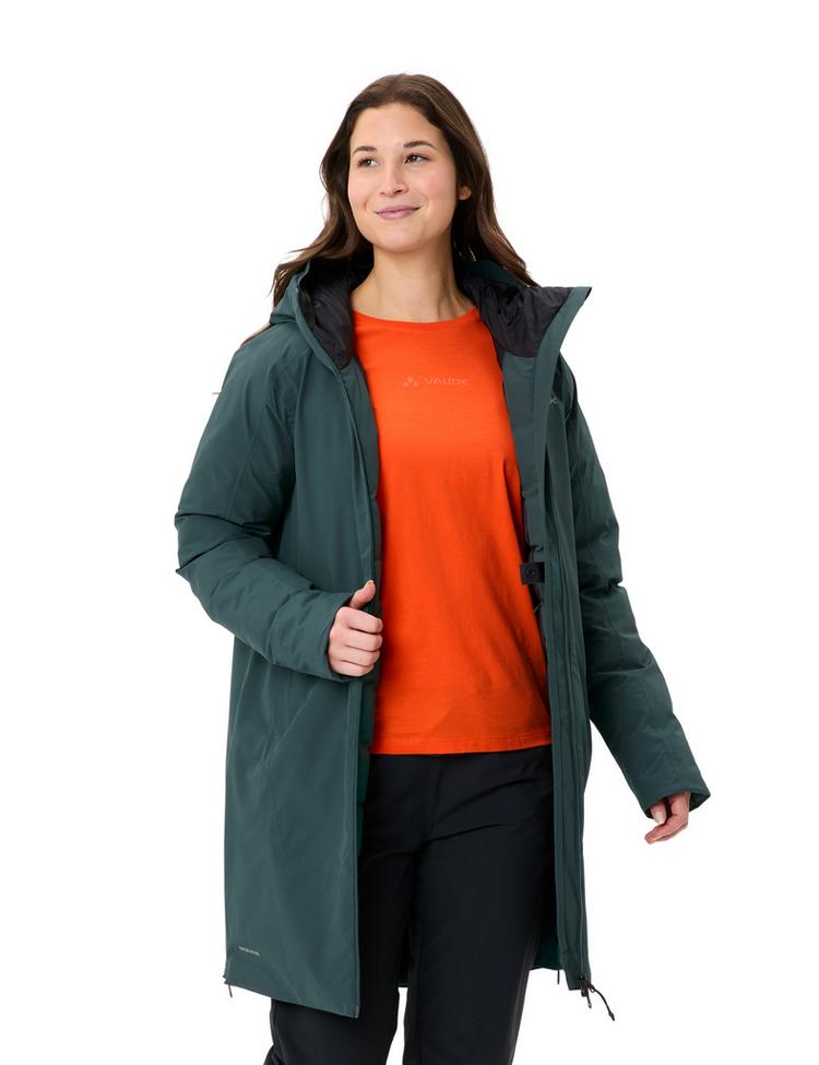 VAUDE VAUDE Women's Mineo Coat IV Outdoorjacke Damen - deep pond - 2 | SportScheck