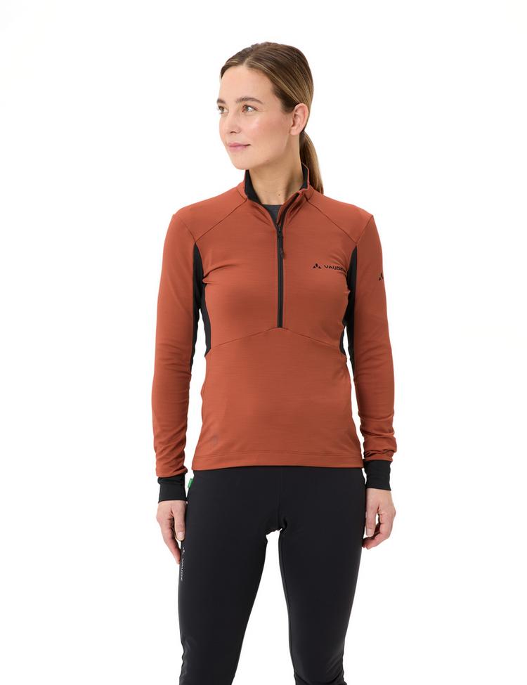 VAUDE VAUDE Women's Kuro Halfzip LS Tricot Trikot Damen - buckeye - 0 | SportScheck