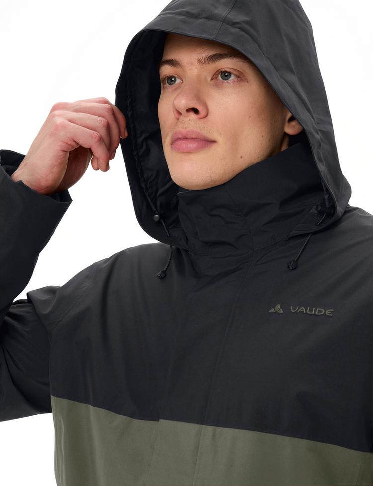 VAUDE VAUDE Men's Rosemoor 3in1 Jacket Doppeljacke Herren - black/khaki - 0 | SportScheck