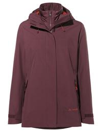 VAUDE Women's Neyland 3in1 Jacket Outdoorjacke Damen - dark oak