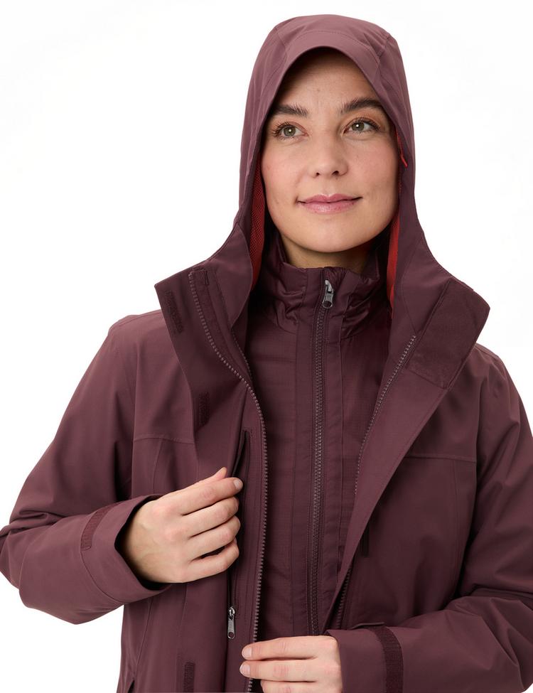 VAUDE VAUDE Women's Neyland 3in1 Jacket Outdoorjacke Damen - dark oak - 0 | SportScheck