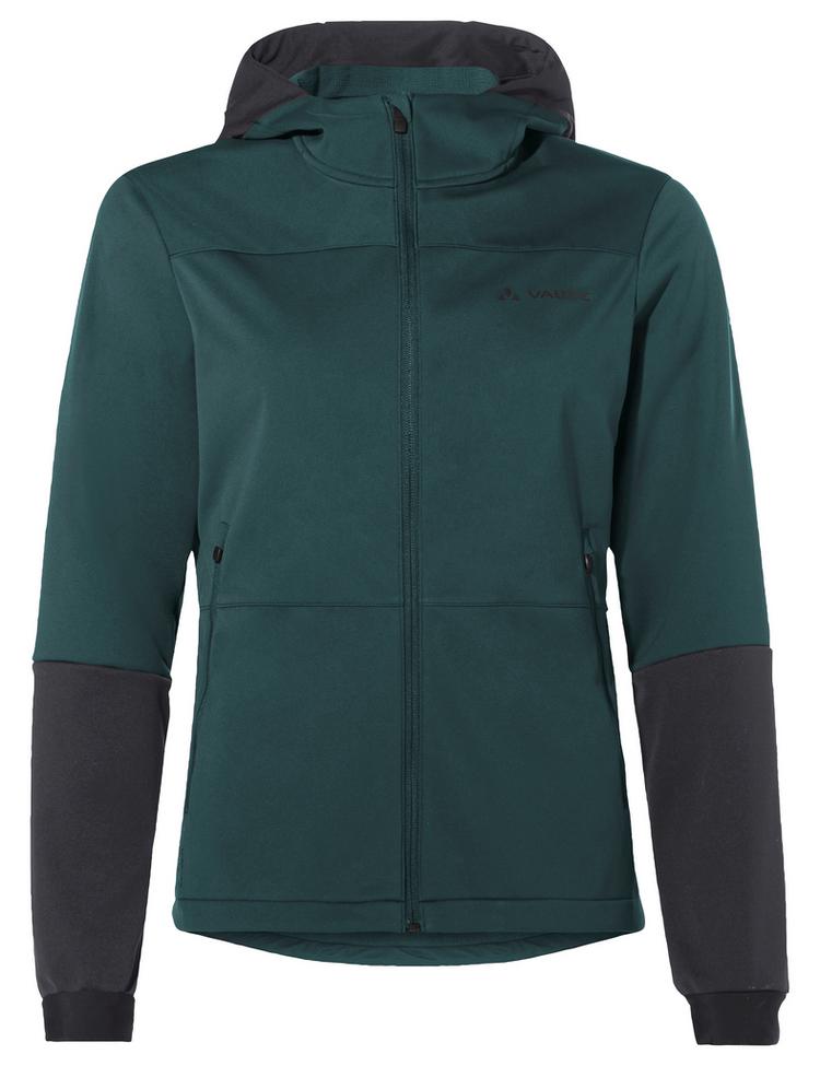 VAUDE VAUDE Women's Qimsa Hooded Softshell Jacket Outdoorjacke Damen - deep pond - 0 | SportScheck