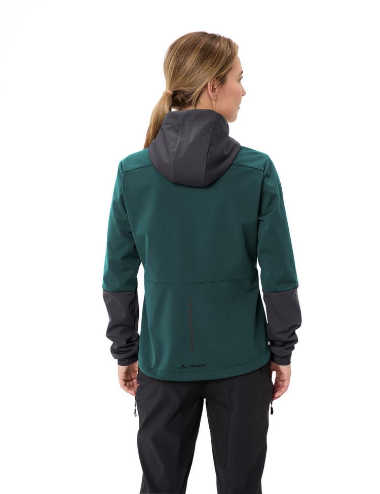 VAUDE VAUDE Women's Qimsa Hooded Softshell Jacket Outdoorjacke Damen - deep pond - 1 | SportScheck