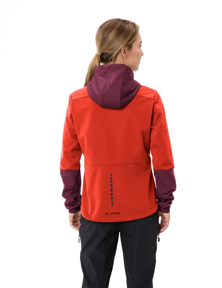 VAUDE VAUDE Women's Qimsa Hooded Softshell Jacket Outdoorjacke Damen - glowing red - 1 | SportScheck