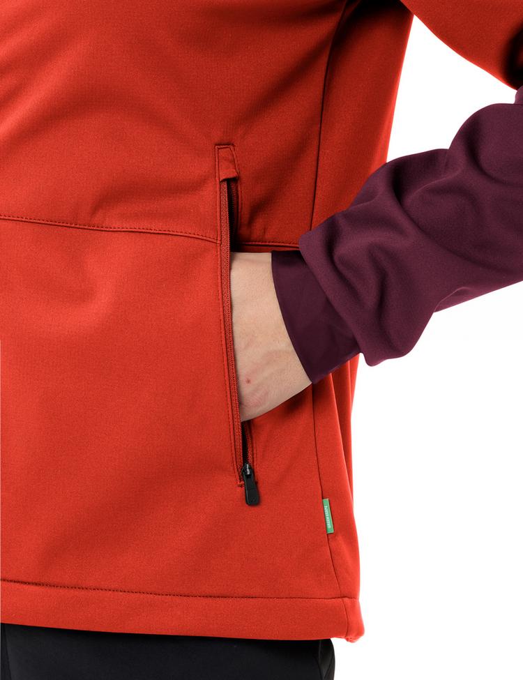 VAUDE VAUDE Women's Qimsa Hooded Softshell Jacket Outdoorjacke Damen - glowing red - 0 | SportScheck