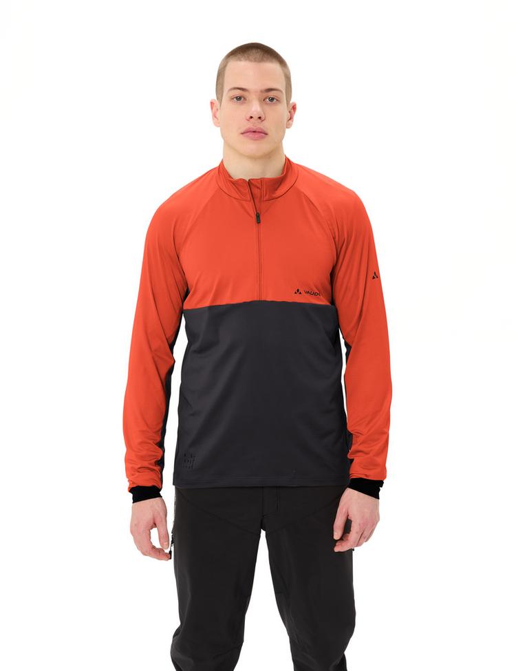 VAUDE VAUDE Men's Qimsa Halfzip LS Shirt T-Shirt Herren - glowing red - 0 | SportScheck