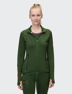 Rückansicht von VENICE BEACH Pro Line Hampton Trainingsjacke Damen dark green