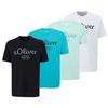 S.OLIVER T-Shirt T-Shirt Herren - Wei&szlig;/T&uuml;rkis/T&uuml;rkis/Schwarz