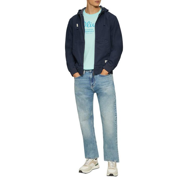 S.OLIVER S.OLIVER T-Shirt T-Shirt Herren - Wei&szlig;/T&uuml;rkis/T&uuml;rkis/Schwarz - 6 | SportScheck