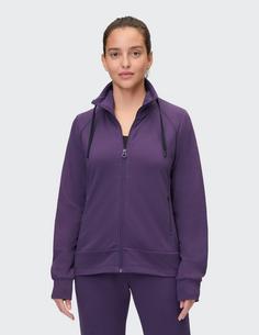 Rückansicht von VENICE BEACH VB Florence Sweatjacke Damen eggplant