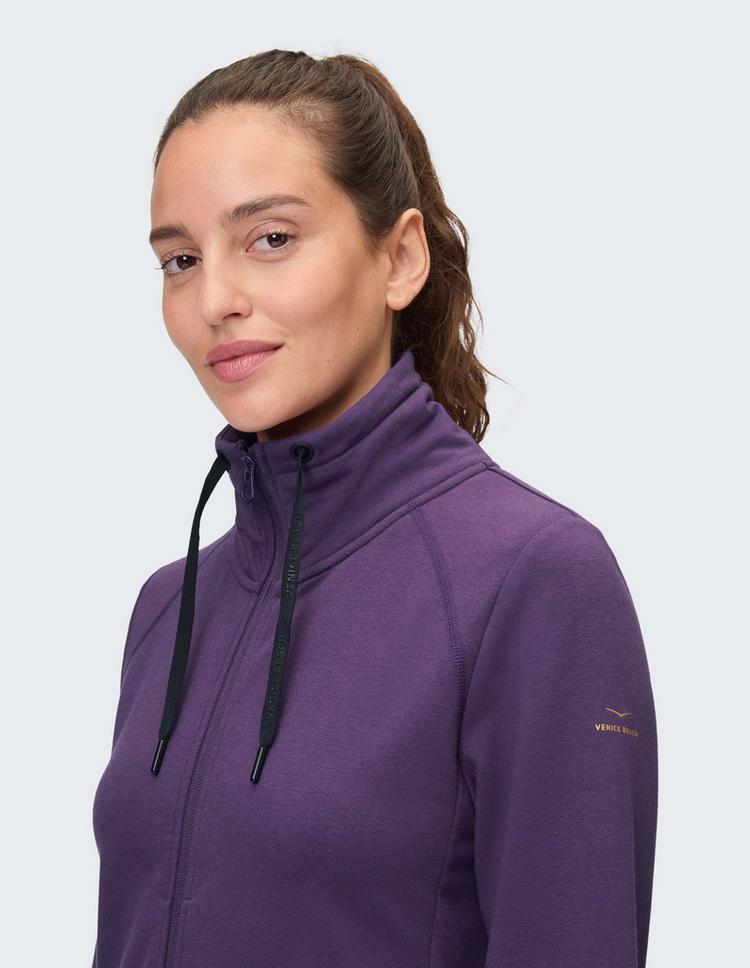 VENICE BEACH VENICE BEACH VB Florence Sweatjacke Damen - eggplant - 2 | SportScheck