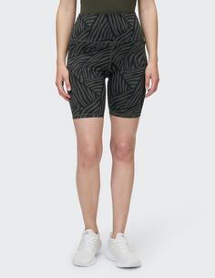 Rückansicht von VENICE BEACH VB Camelia Shorts Damen AOP line art small_pine