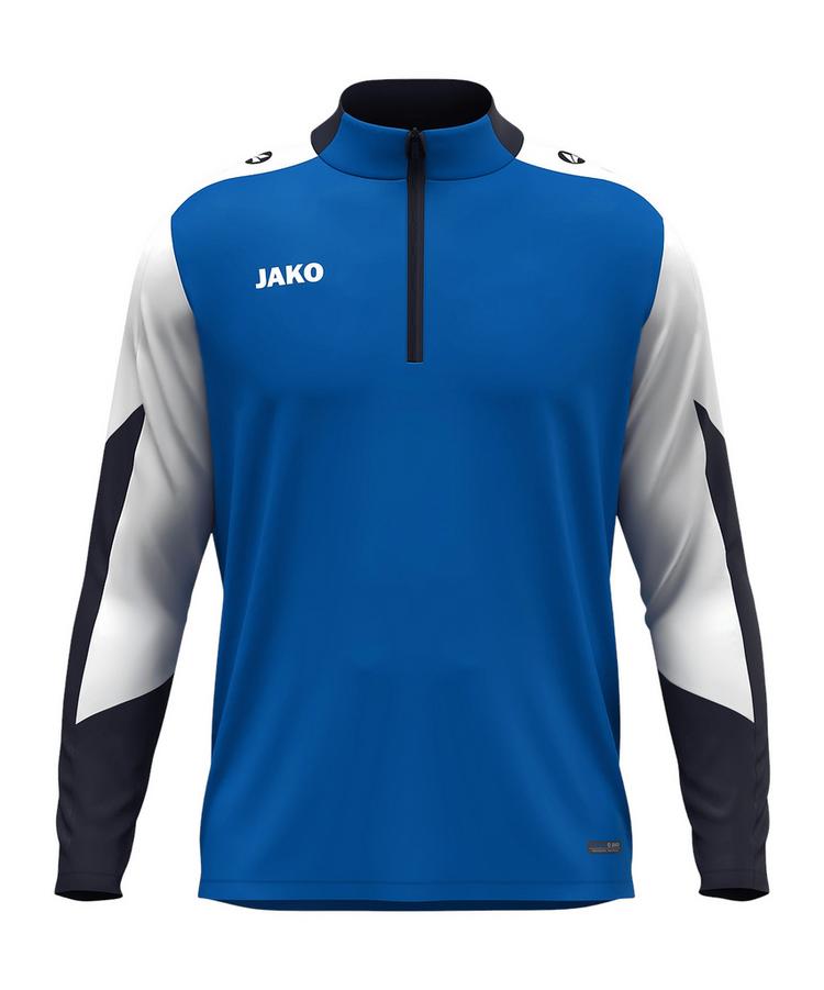 JAKO JAKO Dynamic Ziptop Sweatshirt Kids Funktionssweatshirt Kinder - blauweiss - 0 | SportScheck