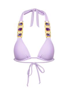 Moda Minx Boujee Triangel Top Bikini Oberteil Damen Lilac