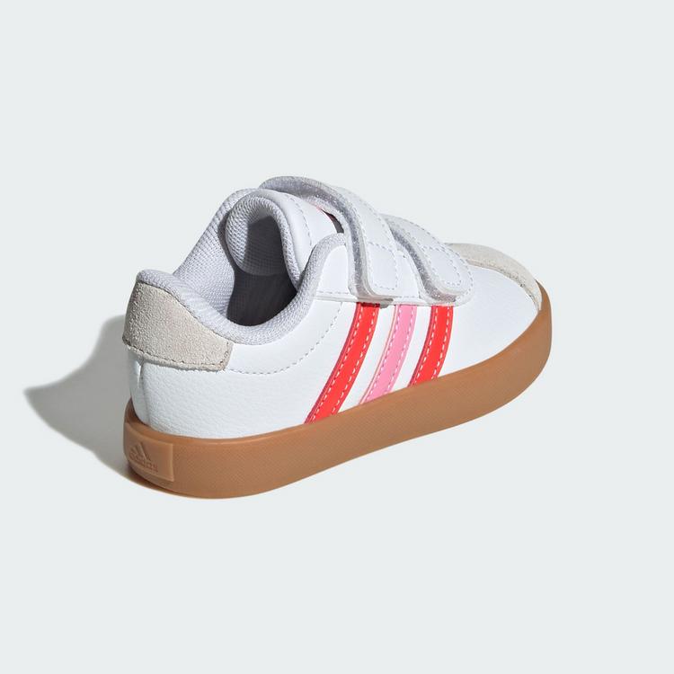 adidas adidas VL Court 3.0 Kids Schuh Sneaker Kinder - Cloud White / Bright Red / Bliss Pink - 4 | SportScheck