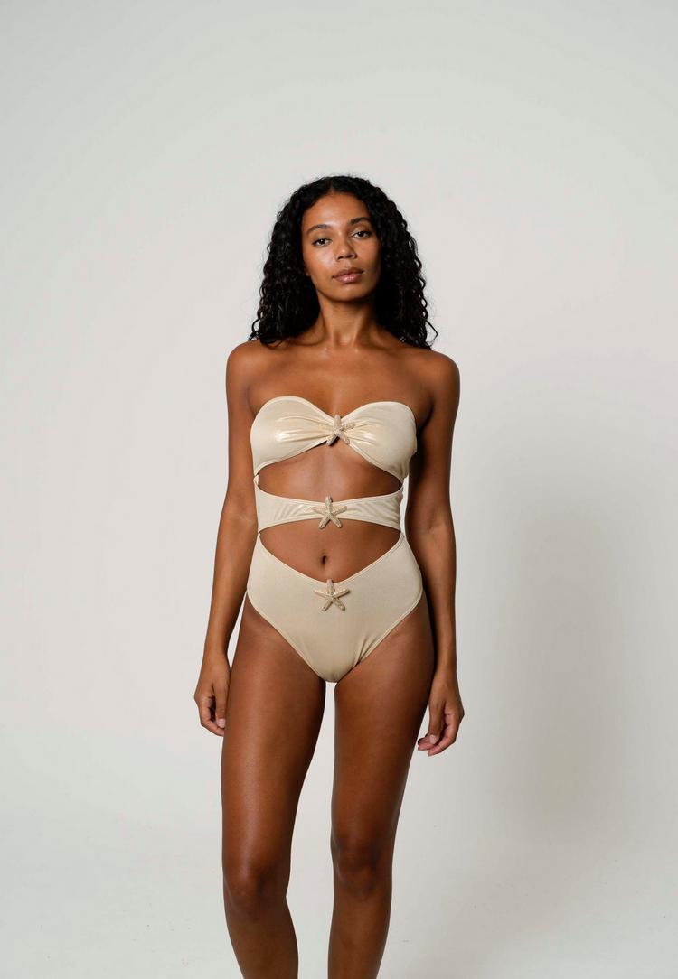 Moda Minx Moda Minx Badeanzug Damen - Gold - 0 | SportScheck