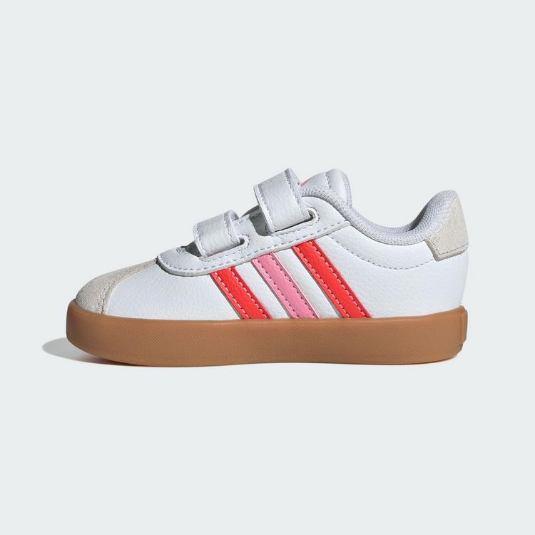 adidas adidas VL Court 3.0 Kids Schuh Sneaker Kinder - Cloud White / Bright Red / Bliss Pink - 5 | SportScheck