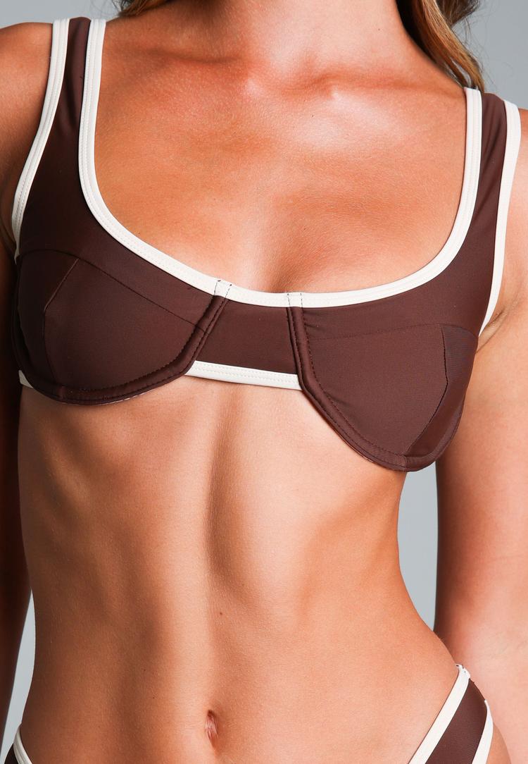 Moda Minx Moda Minx Bikini Oberteil Damen - Coffee - 0 | SportScheck