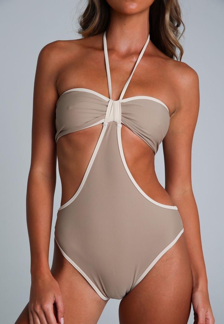 Moda Minx Moda Minx Badeanzug Damen - Stone - 3 | SportScheck