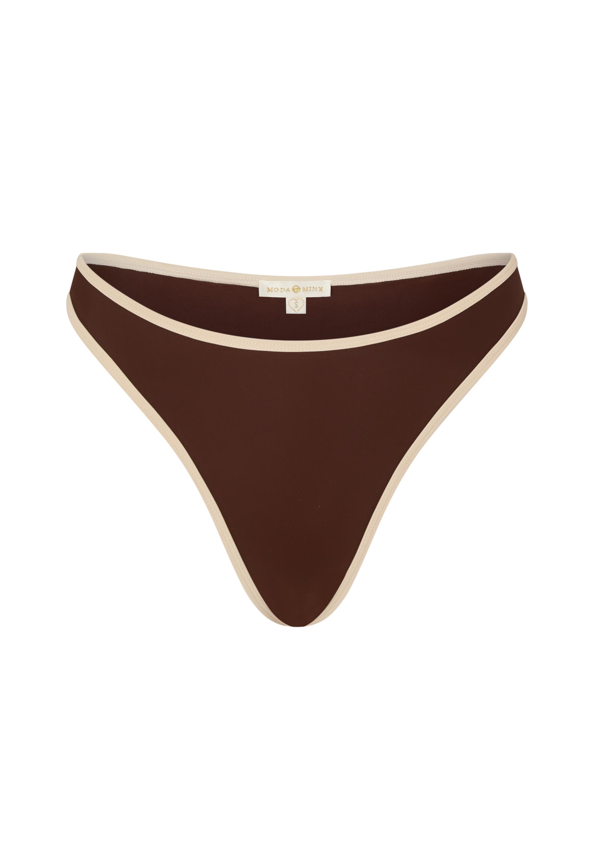 Moda Minx Bikini Hose Damen - Coffee