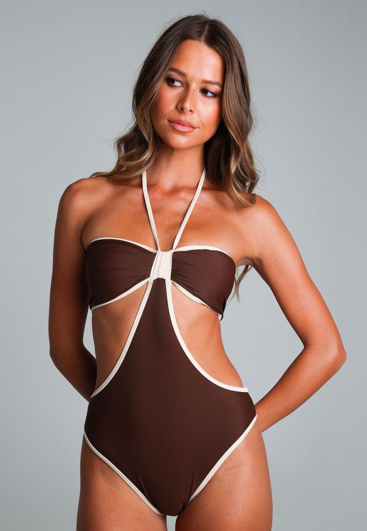 Moda Minx Moda Minx Badeanzug Damen - Coffee - 0 | SportScheck