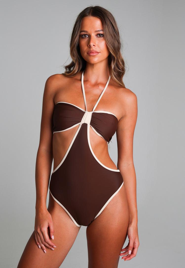 Moda Minx Moda Minx Badeanzug Damen - Coffee - 1 | SportScheck