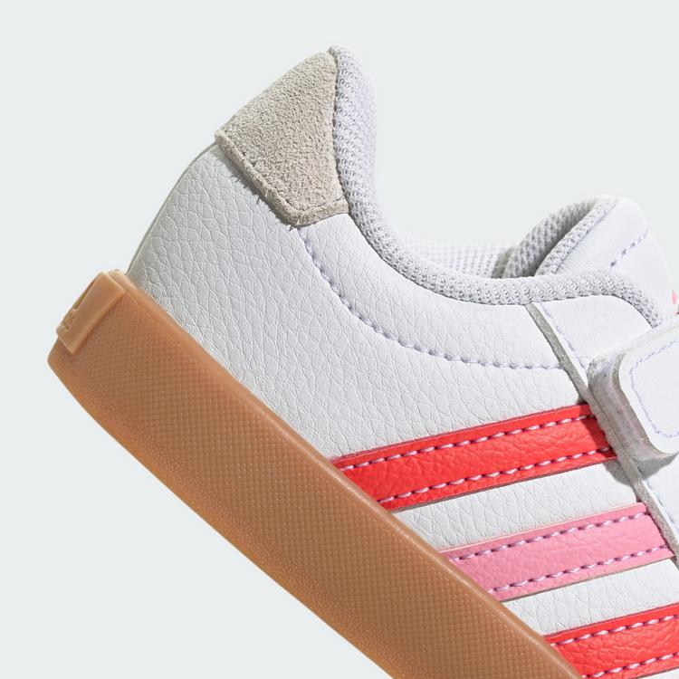 adidas adidas VL Court 3.0 Kids Schuh Sneaker Kinder - Cloud White / Bright Red / Bliss Pink - 7 | SportScheck