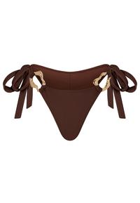 Moda Minx Hoop Tie Bikini Hose Damen - Brown