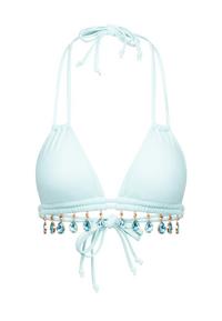 Moda Minx Selene Droplet Double Strap Triangle Top Bikini Oberteil Damen - Blue