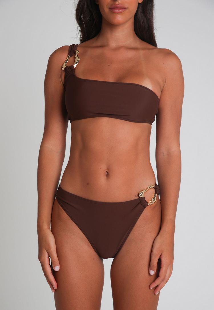 Moda Minx Moda Minx Irregular Hoop Bikini Hose Damen - Brown - 0 | SportScheck