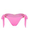 Moda Minx Irregular Hoop Tie Bikini Hose Damen - Barbie Pink