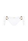 Moda Minx Irregular Hoop Tie Bikini Hose Damen - White