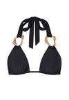 Moda Minx Irregular Hoop Bikini Oberteil Damen - Black