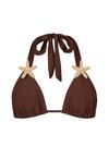 Moda Minx STARFISH TRIANGLE TOP Bikini Oberteil Damen - Coffee