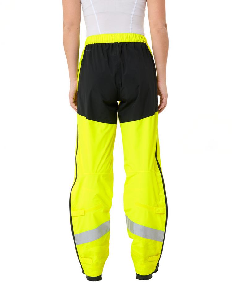 VAUDE VAUDE Women's Luminum Rain Pants Fahrradhose Damen - neon yellow - 1 | SportScheck