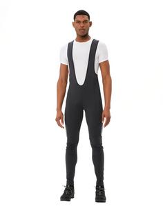 Rückansicht von VAUDE Men's Matera Warm Bib Tights II Fahrradhose Herren black