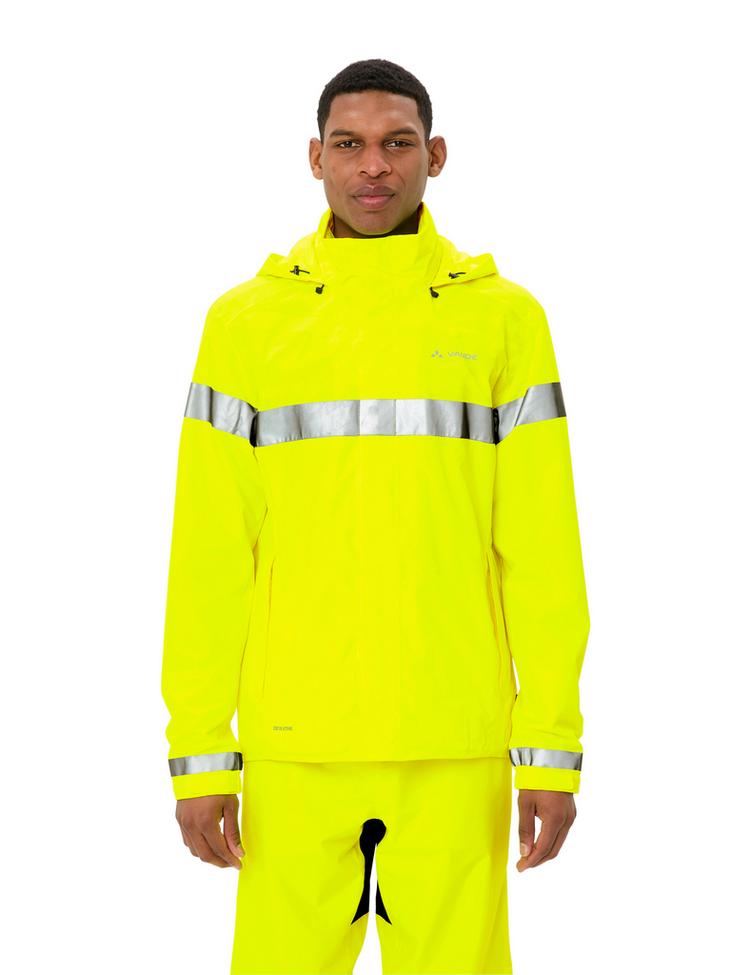 VAUDE VAUDE Men's Luminum Rain Jacket Fahrradjacke Herren - neon yellow - 0 | SportScheck