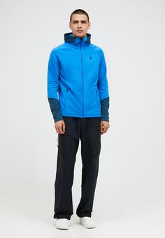 Rückansicht von Peak Performance Fleecejacke Herren azurblau