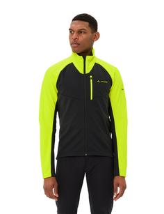 Rückansicht von VAUDE Men's Posta Softshell Jacket VII Fahrradjacke Herren neon yellow