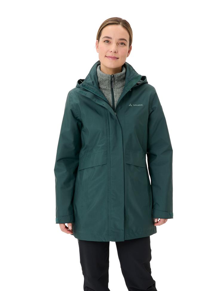 VAUDE VAUDE Women's Idris 3in1 Parka IV Outdoorjacke Damen - deep pond - 0 | SportScheck